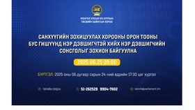 Санхүүгийн зохицуулах хорооны орон тооны бус гишүүнд нэр дэвшигчтэй хийх нэр дэвшигчийн сонсголыг зохион байгуулна