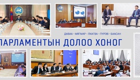 Улсын Их Хурал: Энэ долоо хоногт /2026.04.20-04.24/