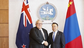 Relations between the New Zealand and Mongolian Parliaments have begun to operate at a new level