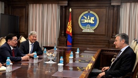 Chairman G.Zandanshatar receives the Honorary Consul of Mongolia in Luxembourg Mr. Philippe Cahen