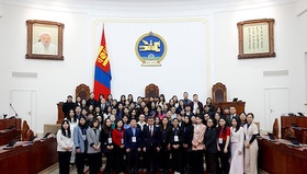 Participants of the "Open Parliament" Program Visit the State Great Hural's Plenary Session Hall