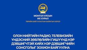 Олон нийтийн радио, телевизийн Үндэсний зөвлөлийн гишүүнд нэр дэвшигчийн сонсголыг 06 дугаар сарын 30-ны өдөр зохион байгуулна