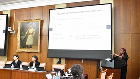 The meeting-discussion continued under the theme "The Convention on the Elimination of All Forms of Discrimination against Women (CEDAW) and its Committee