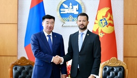 УИХ-ын дарга С.Бямбацогт Монтенегро Улсын Ерөнхийлөгч Яков Милатович-д бараалхлаа