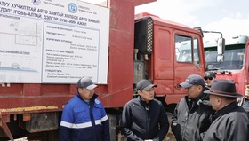 УИХ-ын дарга Д.Амарбаясгалан авто замын барилгын ажлын явцтай танилцлаа
