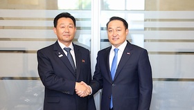 Chairman of the State Great Hural of Mongolia, Mr. Amarbayasgalan Dashzegve, met with Mr. Pak In Chol, President of the DPRK Supreme People's Assembly