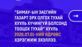 БНМАУ-ын Засгийн газарт эрх олгох тухай хуулийг хүчингүй болсонд тооцож, хуулийн зөрчил, давхардлыг арилгалаа