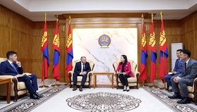 Deputy Chairwoman of the State Great Hural Kh. Bulgantuya received representatives of the Croatian Parliament