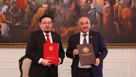 УИХ-ын дарга Г.Занданшатар Бүгд Найрамдах Киргиз Улсын Парламентын дарга Н.Шакиевтай албан ёсны хэлэлцээ хийлээ 