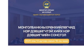 Монголбанкны Ерөнхийлөгчийн албан тушаалд нэр дэвшигчтэй хийх нэр дэвшигчийн сонсголыг зохион байгуулна