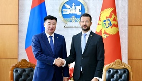 УИХ-ын дарга С.Бямбацогт Монтенегро Улсын Ерөнхийлөгч Яков Милатович-д бараалхлаа