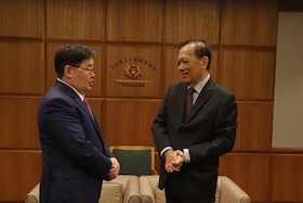 Монгол, Сингапурын парламент хоорондын хамтын ажиллагааг өргөжүүлэх асуудлаар ярилцлаа