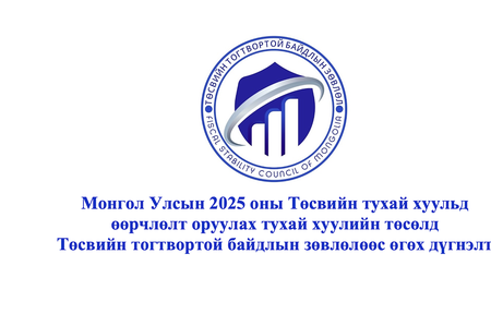 Монгол Улсын 2025 оны Төсвийн тухай хуульд өөрчлөлт оруулах тухай хуулийн төсөлд Төсвийн тогтвортой байдлын зөвлөлөөс өгөх дүгнэлт