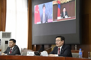 Chairman of the State Great Hural G.Zandanshatar held an online meeting with the Chairman of the Standing Committee of the NPC Li Zhanshu