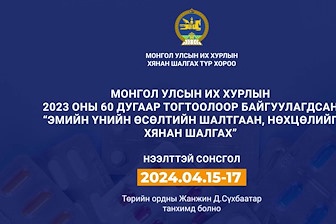 Монгол Улсын Их Хурлын 2023 оны 60 дугаар тогтоолоор байгуулагдсан  “Эмийн үнийн өсөлтийн шалтгаан, нөхцөлийг хянан шалгах” түр хорооны сонсгол болно