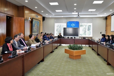 Women Members of the State Great Hural (Parliament) of Mongolia met with Ambassadors of the European Union member countries