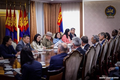 Deputy Chairwoman of the State Great Hural (Parliament) of Mongolia Kh. Bulgantuya received members of the United States House of Representatives