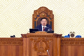 Монгол Улсын Их Хурлын Анхдугаар чуулганаас Монгол Улсын Их Хурлын даргаар сонгогдсон Улсын Их Хурлын гишүүн Гомбожавын Занданшатарын хэлсэн үг