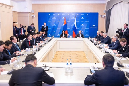 Улсын Их Хурлын дарга Н.Учрал, ОХУ-ын Холбооны Хурлын Төрийн Думын дарга В.В.Володин нар албан ёсны хэлэлцээ хийлээ