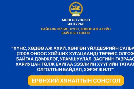 Ерөнхий хяналтын сонсголын зар
