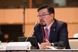 Монгол Улсын Их Хурлын дарга Г.Занданшатар панел хэлэлцүүлэгт  үг хэлэв