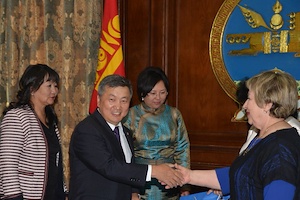 SPEAKER RECEIVES BURYAT DELEGATION