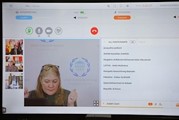 A representative of Mongolian parliament attended an online plenary session of the IPU Standing Committee on Peace and International Security