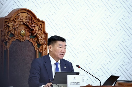 Монгол Улсын Их Хурлын ээлжит бус чуулганыг нээж Улсын Их Хурлын дарга С.Бямбацогтын хэлсэн үг