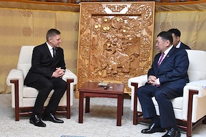 Parliament Speaker M.Enkhbold met with Robert Fico, Premier of the Slovak Republic