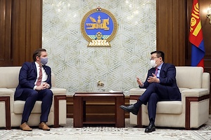 Chairman of the State Great Hural G.Zandanshatar receives the Asia Foundation’s Country Representative in Ulaanbaatar