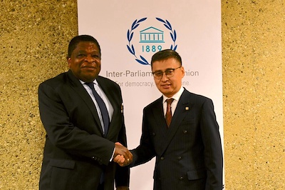 State Great Hural Secretary-General B. Baasandorj Meets with IPU Secretary-General Martin Chungong