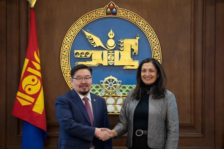 Мr. G.Zandanshatar, Chairman of the State Great Hural received Ms. Uzra Zeya, United States Under Secretary of State 