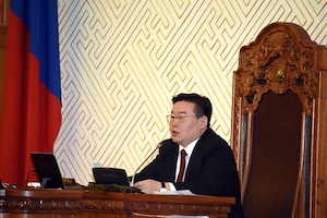 Монгол Улсын Үндсэн хуульд оруулах нэмэлт өөрчлөлтийн төслийг хүлээн авсны дараа  Монгол Улсын Их Хурлын дарга Г.Занданшатарын хэлсэн үг
