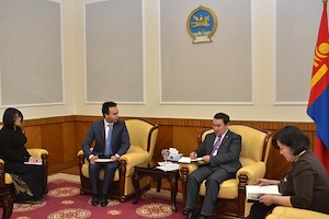 Chairman of the Standing Committee meets with Deputy Director of the Swiss Cooperation Office in Mongolia