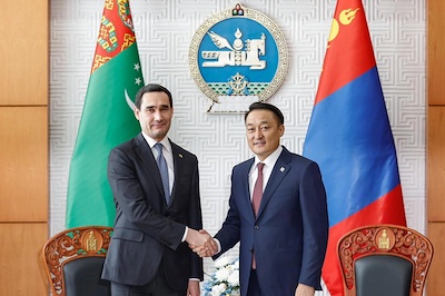 Chairman of the State Great Hural, D. Amarbayasgalan paid a visit to Serdar Berdymukhamedov, President of Turkmenistan