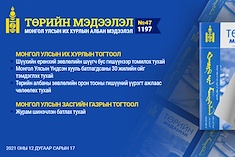 “Төрийн мэдээлэл” эмхэтгэлийн 2021 оны 47 дугаарын тойм