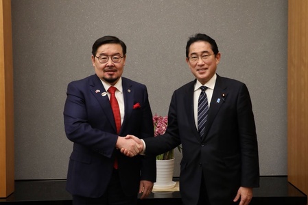 G.Zandanshatar, Chairman of the State Great Hural met with F.Kishida, Prime Minister of Japan 