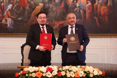 УИХ-ын дарга Г.Занданшатар Бүгд Найрамдах Киргиз Улсын Парламентын дарга Н.Шакиевтай албан ёсны хэлэлцээ хийлээ 