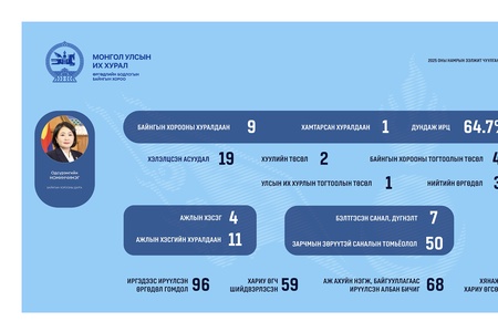 Өргөдлийн байнгын хороо 10 удаа хуралдаж, 19 асуудал хэлэлцсэний гурав нь нийтийн өргөдөл
