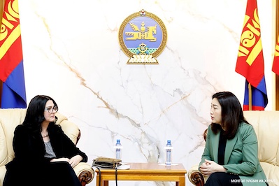 Kh. Bulgantuya Meets with Oyu Tolgoi CEO Deirdré Lingenfelder to Discuss Sustainability and Climate Initiatives