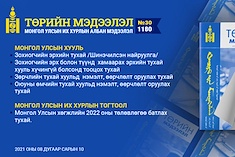 “Төрийн мэдээлэл” эмхэтгэлийн  2021 оны 30 дугаарын тойм