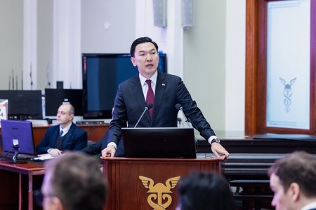 Монгол Улсын Их Хурлын дарга Н.Учрал “Монгол-Оросын бизнес форум”-ыг нээж, үг хэлэв