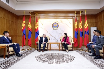 Deputy Chairwoman of the State Great Hural Kh. Bulgantuya received representatives of the Croatian Parliament