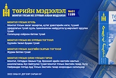 “Төрийн мэдээлэл” эмхэтгэлийн 2022 оны 01 дугаарын тойм