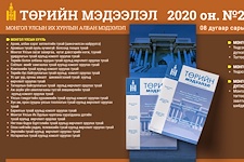“Төрийн мэдээлэл” эмхэтгэлийн 2020 оны 29 дугаарын тойм