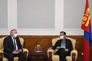 Head of the Mongolian delegation to the OSCE PA Mr. D.Tsogtbaatar met with Ambassador Jalgas Adilbayev