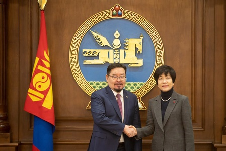 G.Zandanshatar, Chairman of the State Great Hural received Kim Young-Joo, Deputy Speaker of the National Assembly of the Republic of Korea