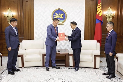 The draft law on amendments to the Law on the 2025 State Budget of Mongolia was submitted