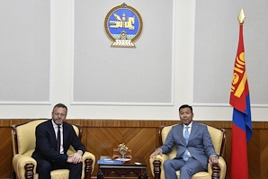 Head of the Mongolia-Czech Parliamentary Group, MP B.Enkhbayar received Mr. Jan Vytopil, Ambassador of the Czech Republic to Mongolia