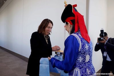 The Hon. Susan Lines, President of the Australian Senate, Arrives in Mongolia for Official Visit